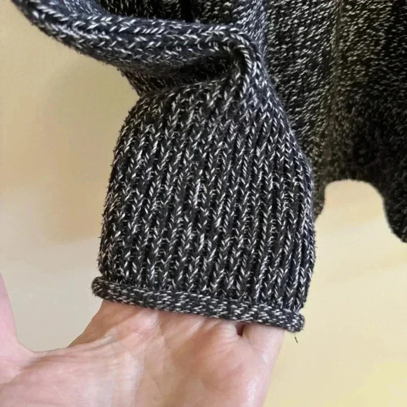 Tahari Roll Neck Sweater | Black Heathered Effect | Medium Large - Picture 5 of 8